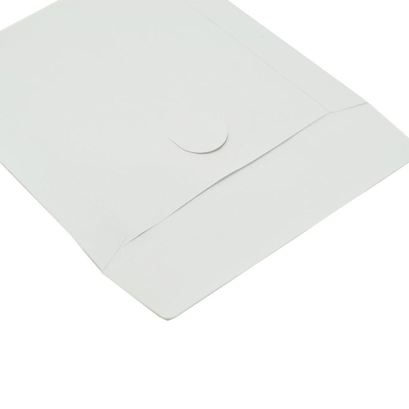 Maxtek 1,000 Pieces White Paper CD DVD Sleeves Envelope Holder with Clear Window and Flap, 80g Economy Weight. - Image 3